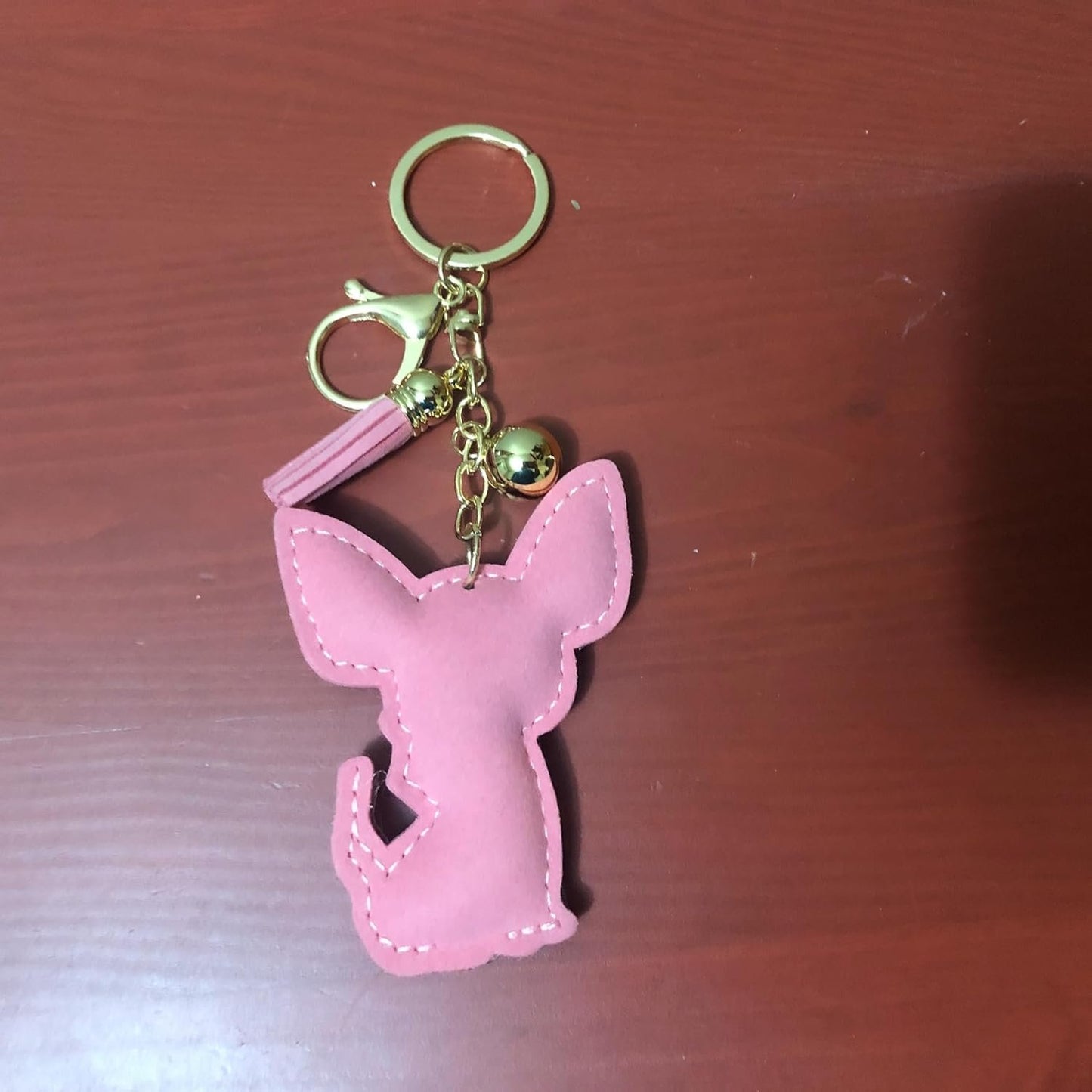 Popfizzy Bling Chihuahua Keychain for Women, Purse Bag Charm