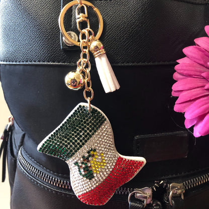Popfizzy Mexico Keychain Accessories for Women, Cute Keychains for Women, Purse Charms for Handbags, Car Keys Keychain