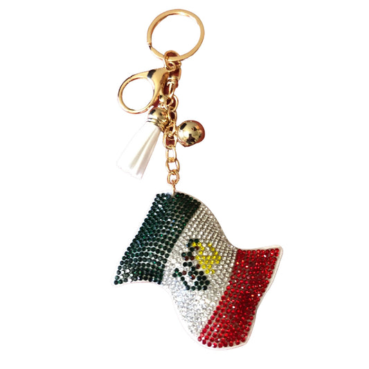 Popfizzy Mexico Keychain Accessories for Women, Cute Keychains for Women, Purse Charms for Handbags, Car Keys Keychain