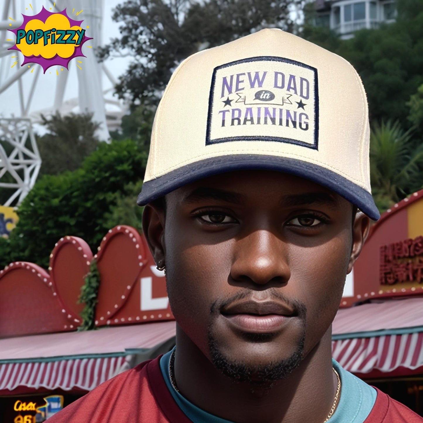 Popfizzy New Dad in Training Hat for Men, Funny Dad Gifts for New Dads, Cotton Baseball Cap, for New Daddy