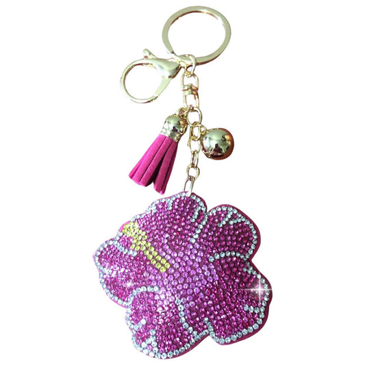 Popfizzy Keychain for Women and Girls, Rhinestone Purse Charm, Bling Backpack Key Fob, Crystal Bag Charms, Fun Keyrings