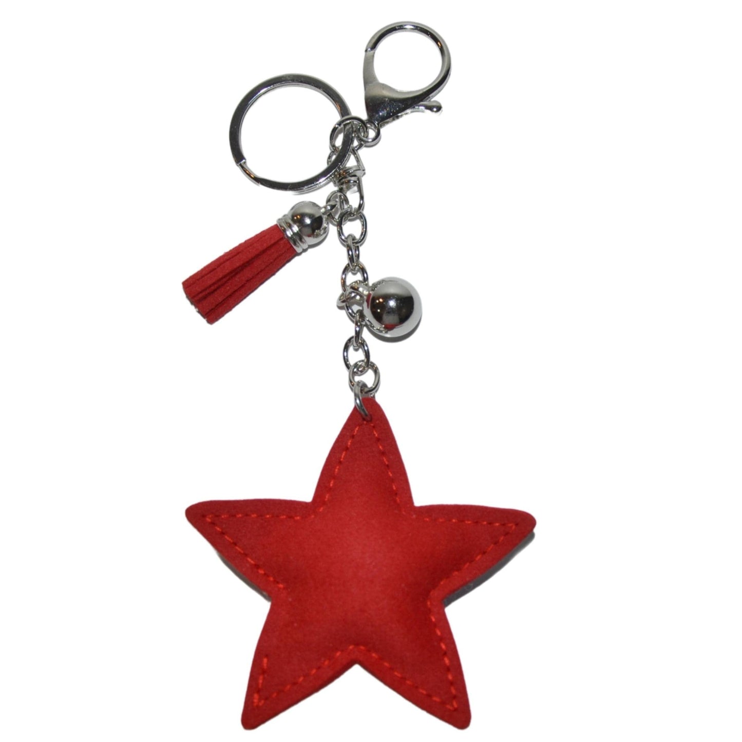 Popfizzy American Flag Star Keychain, Bling Patriotic Backpack Charm, Rhinestone Bag Charms, Keyring Key Fob