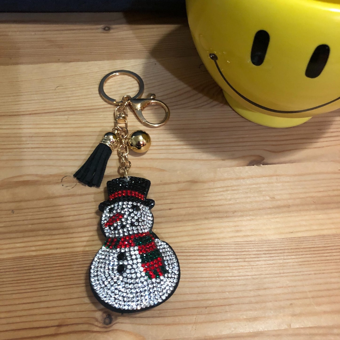Popfizzy Bling Christmas Snowman Keychain, Christmas Gifts for Women and Girls, Stocking Stuffers, Christmas Party Favors