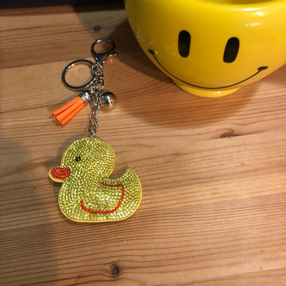 Popfizzy Bling Keychain Accessories for Women, Rhinestone Keychain, Car Keys Keychain Charms, Cute Purse Charms for Handbags