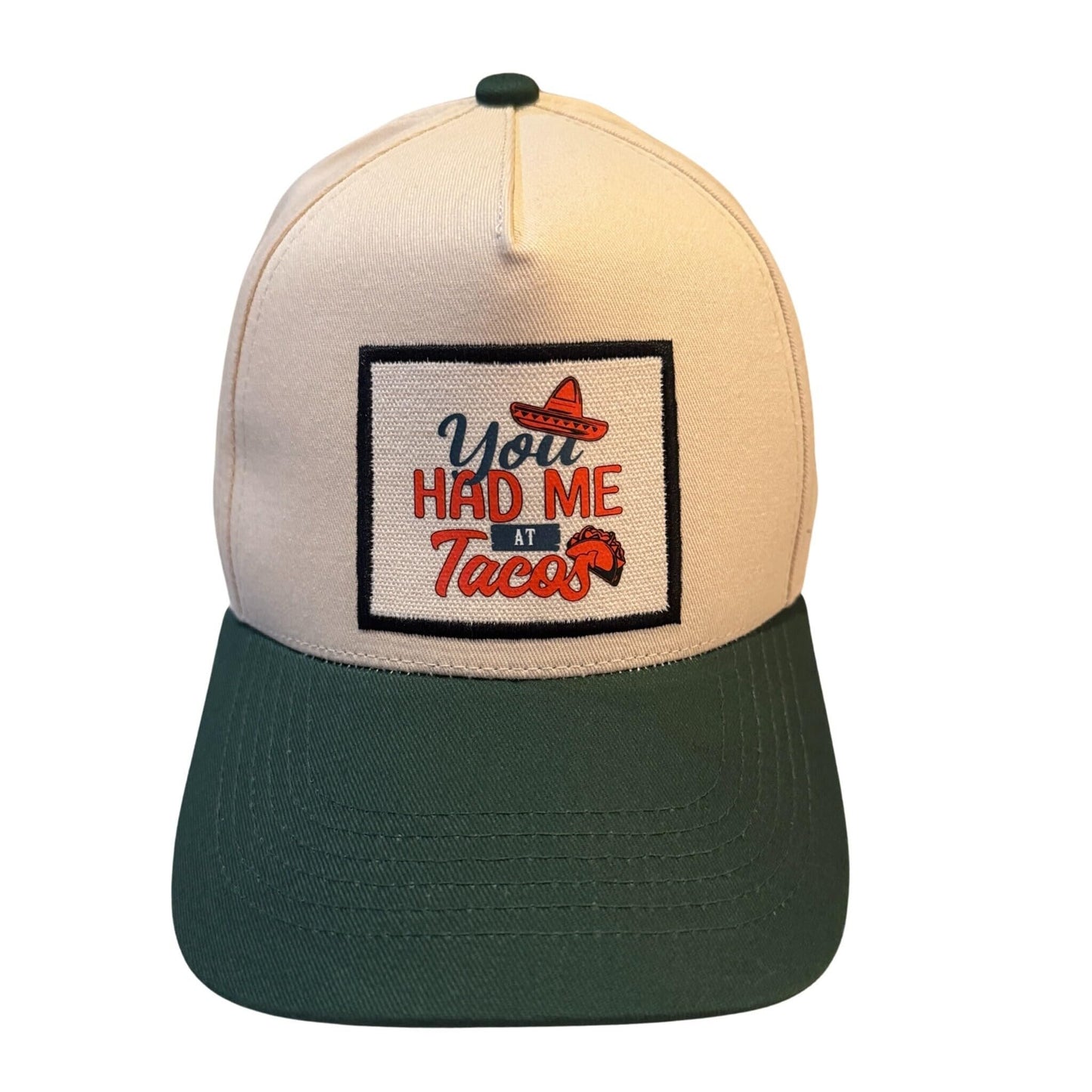 Popfizzy You Had Me at Tacos Hat for Men and Women, Fun Foodie Hat, Funny Taco Gifts for Adults, Adult Humor Caps, Adjustable