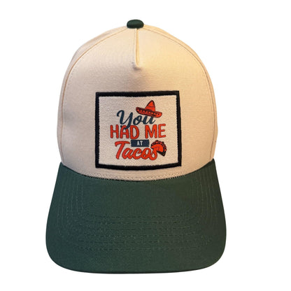 Popfizzy You Had Me at Tacos Hat for Men and Women, Fun Foodie Hat, Funny Taco Gifts for Adults, Adult Humor Caps, Adjustable