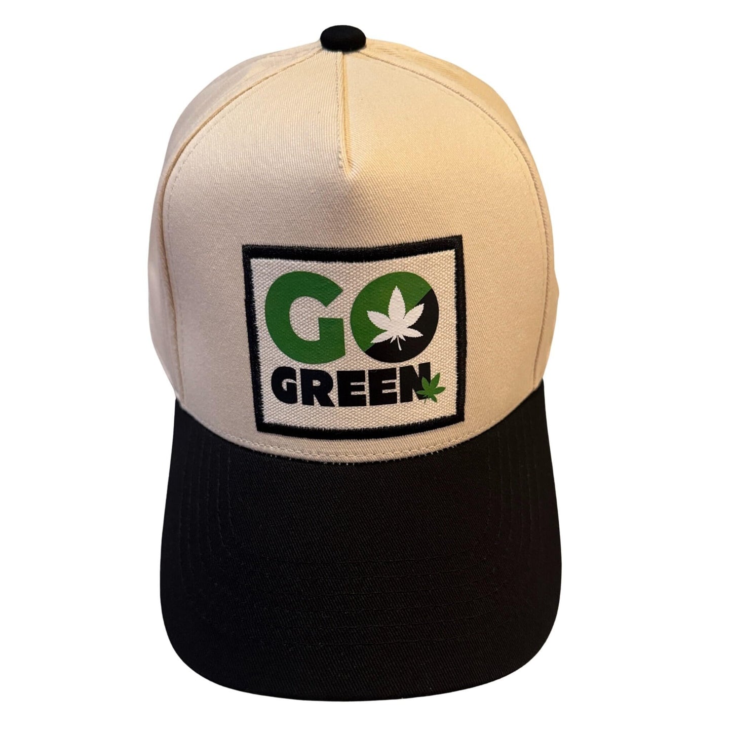 Popfizzy Go Green Weed Hat for Men and Women, Smoking Weed Gifts for Men and Women, Marijuana Hat, Pot Leaf Cap, Adjustable