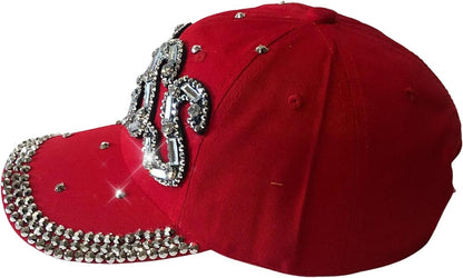 Popfizzy Bling Red Boss Baseball Cap for Women, Best Boss Gifts for Women, Rhinestone Boss Hat, Gifts for Boss Women