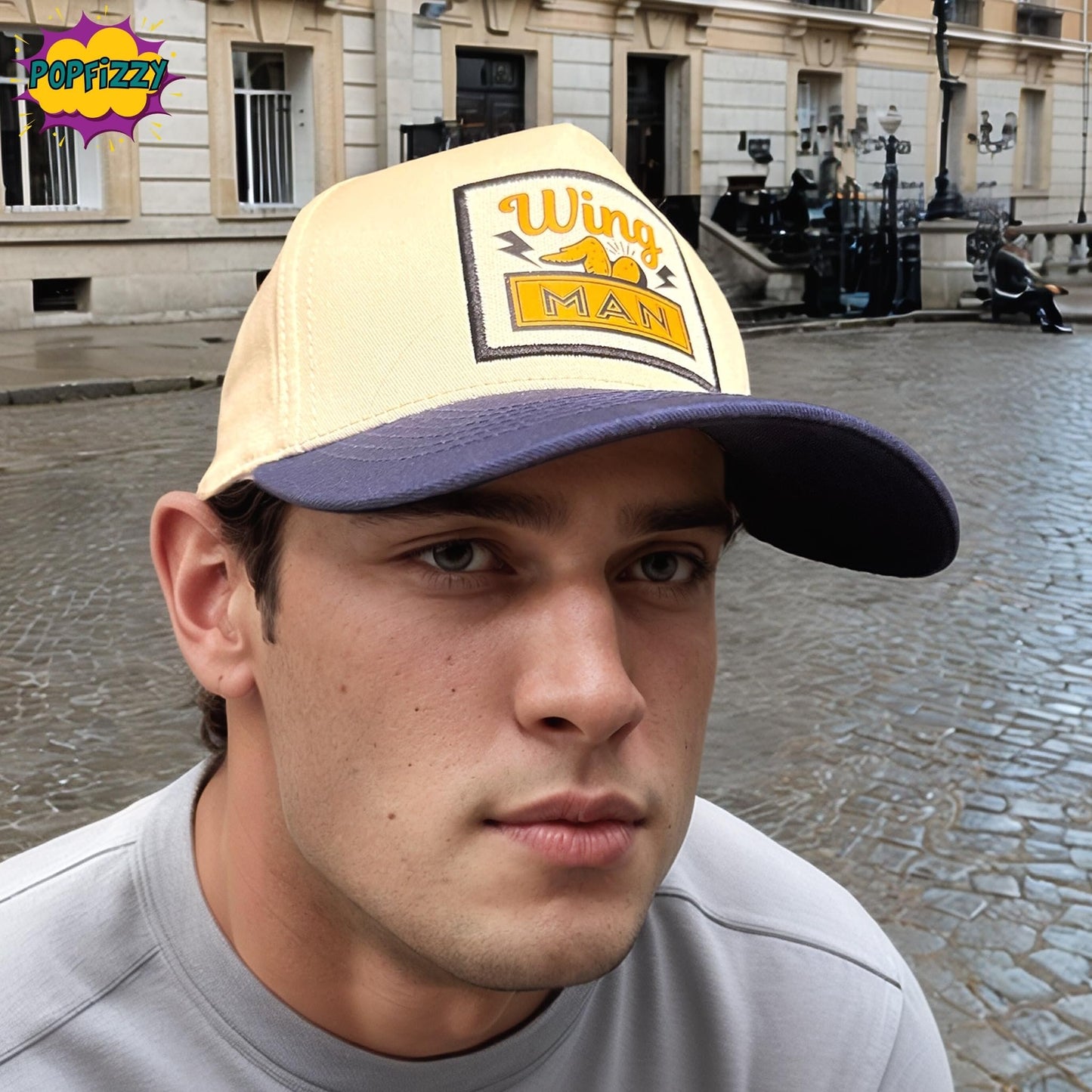 Popfizzy Wing Man Hat for Men, Funny, Wedding Party Gifts, Guys Night Out Hat, Fun Road Trip Baseball Cap