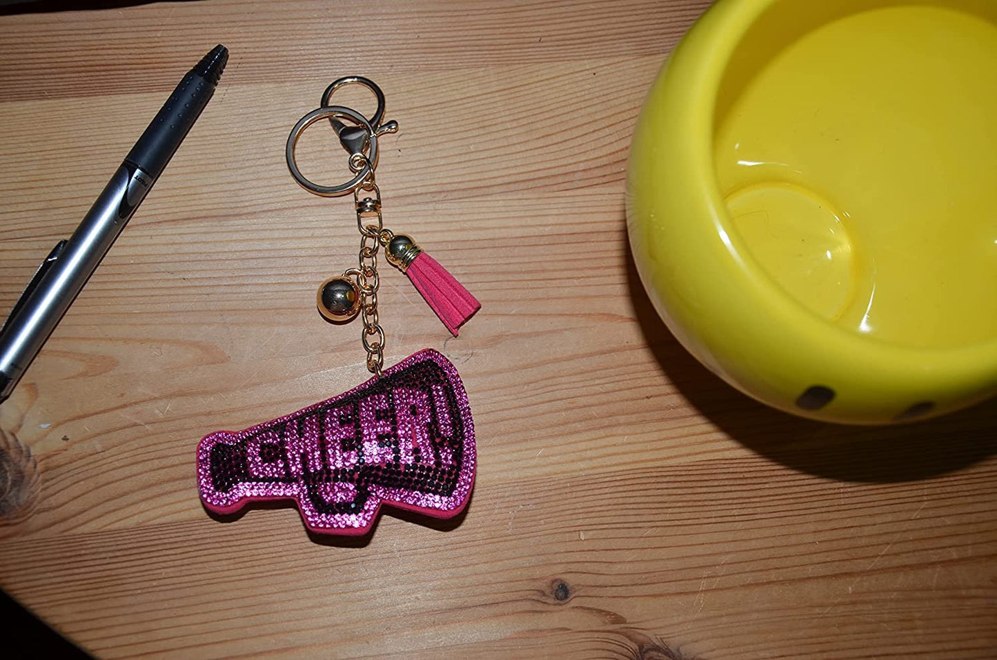 Popfizzy Bling Keychain, Rhinestone Purse Charm, Backpack Charm, Crystal Bag Charms, Key Fob