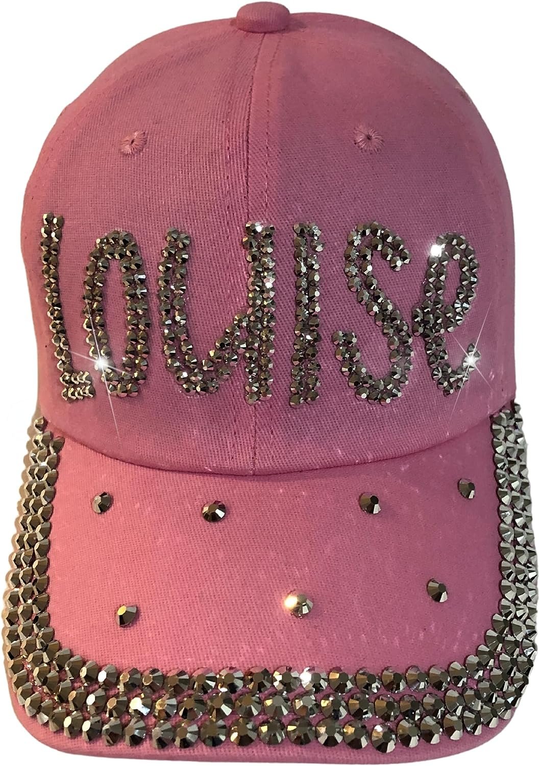 Popfizzy Bling Louise Hat for Women, Rhinestone Bestie Gifts for Women, Best Friend Apparel, for Women