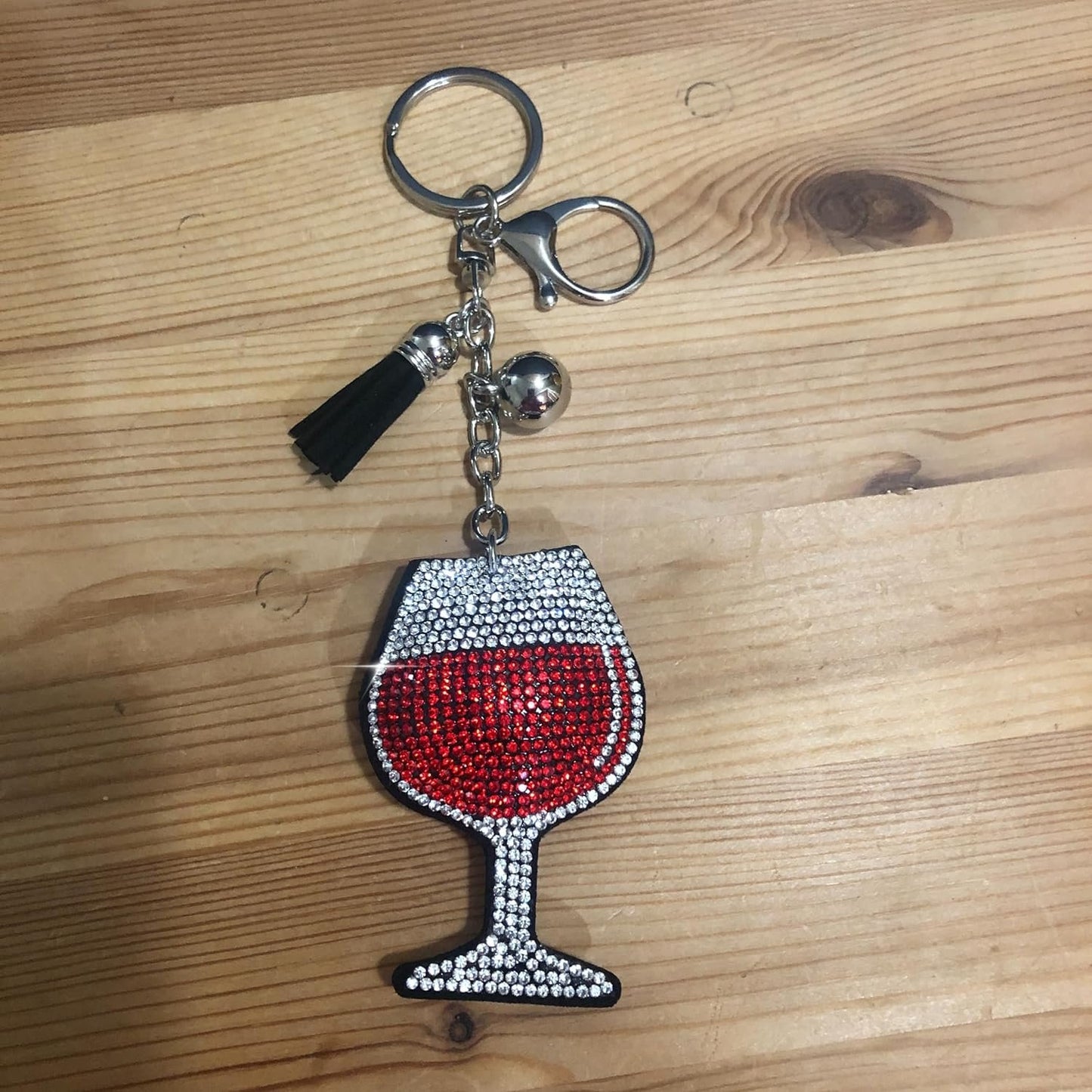 Popfizzy Rhinestone Keychain Accessories for Women, Car Keys Keychain Charms, Cute Keychain, Bling Purse Charms for Handbags