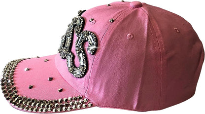 Popfizzy Bling Pink Boss Baseball Cap for Women, Best Boss Gifts for Women, Rhinestone Boss Hat, Gifts for Boss Women