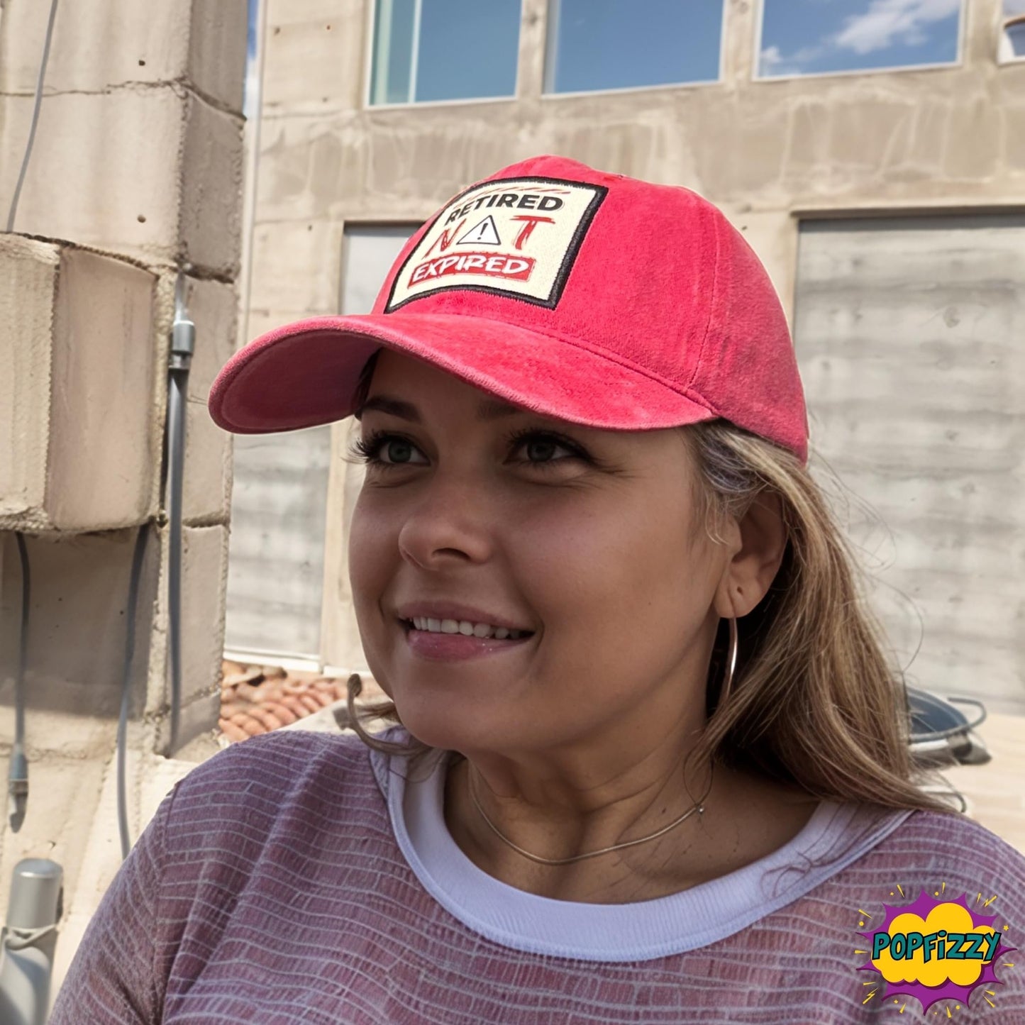 Popfizzy Retired not Expired Funny Hats for Men and Women, Fun Retirement Baseball Caps, Unique Retirement Gifts for Adults