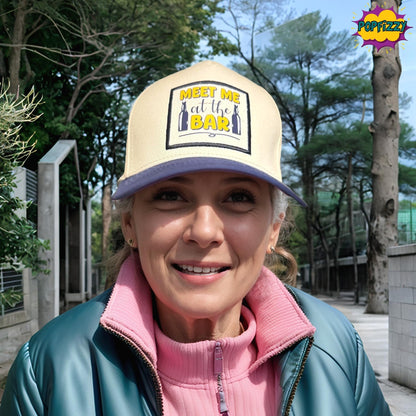 Popfizzy Meet Me at The Bar Hat for Men and Women, Alcohol Gifts for Drinkers, Funny Beer Drinking Hat with Funny Saying