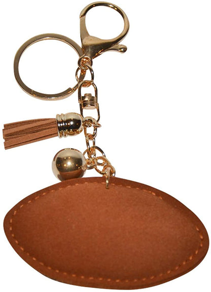 Popfizzy Football Keychains Bling Backpack Keychain Keyring Purse Charm Key Fob