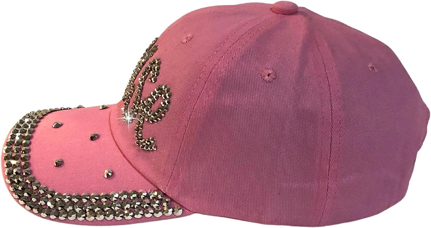 Popfizzy Bling Louise Hat for Women, Rhinestone Bestie Gifts for Women, Best Friend Apparel, for Women