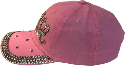 Popfizzy Bling Louise Hat for Women, Rhinestone Bestie Gifts for Women, Best Friend Apparel, for Women