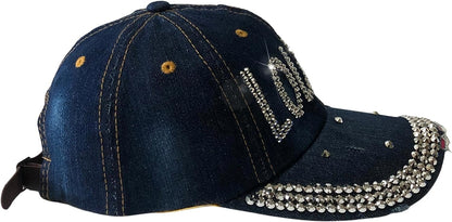Popfizzy Bling Louise Hat for Women, Rhinestone Bestie Gifts for Women, Best Friend Apparel, for Women