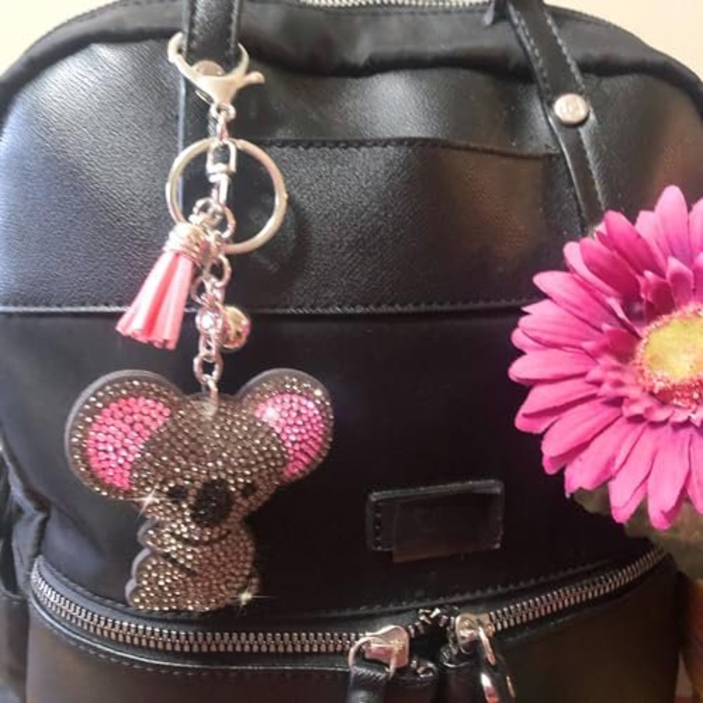 Popfizzy Bling Koala Keychain Accessories for Women and Girls, Rhinestone Keychain with Koala Charm, Purse Charm, Koala Gifts