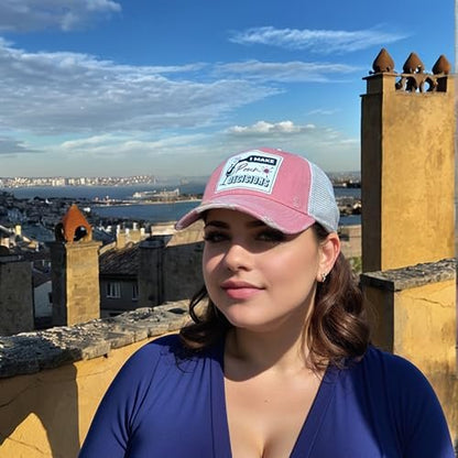 Popfizzy Funny Vintage Trucker Hats for Wine Drinkers, Adult Humor Caps, Distressed Baseball Cap (I Make Pour Decisions)