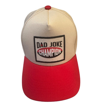 Popfizzy Dad Joke Champion Funny Hats for Men, Fun Baseball Cap with Funny Sayings, Dad Joke Gifts for Men, Adjustable