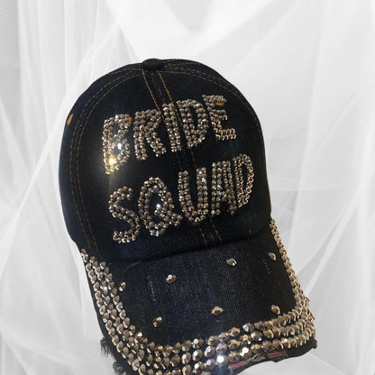 Popfizzy Bling Bride Squad Hat, Bachelorette Party Hats, Bridesmaids Gifts, Team Bride, Bride Tribe, Bachelorette Gifts
