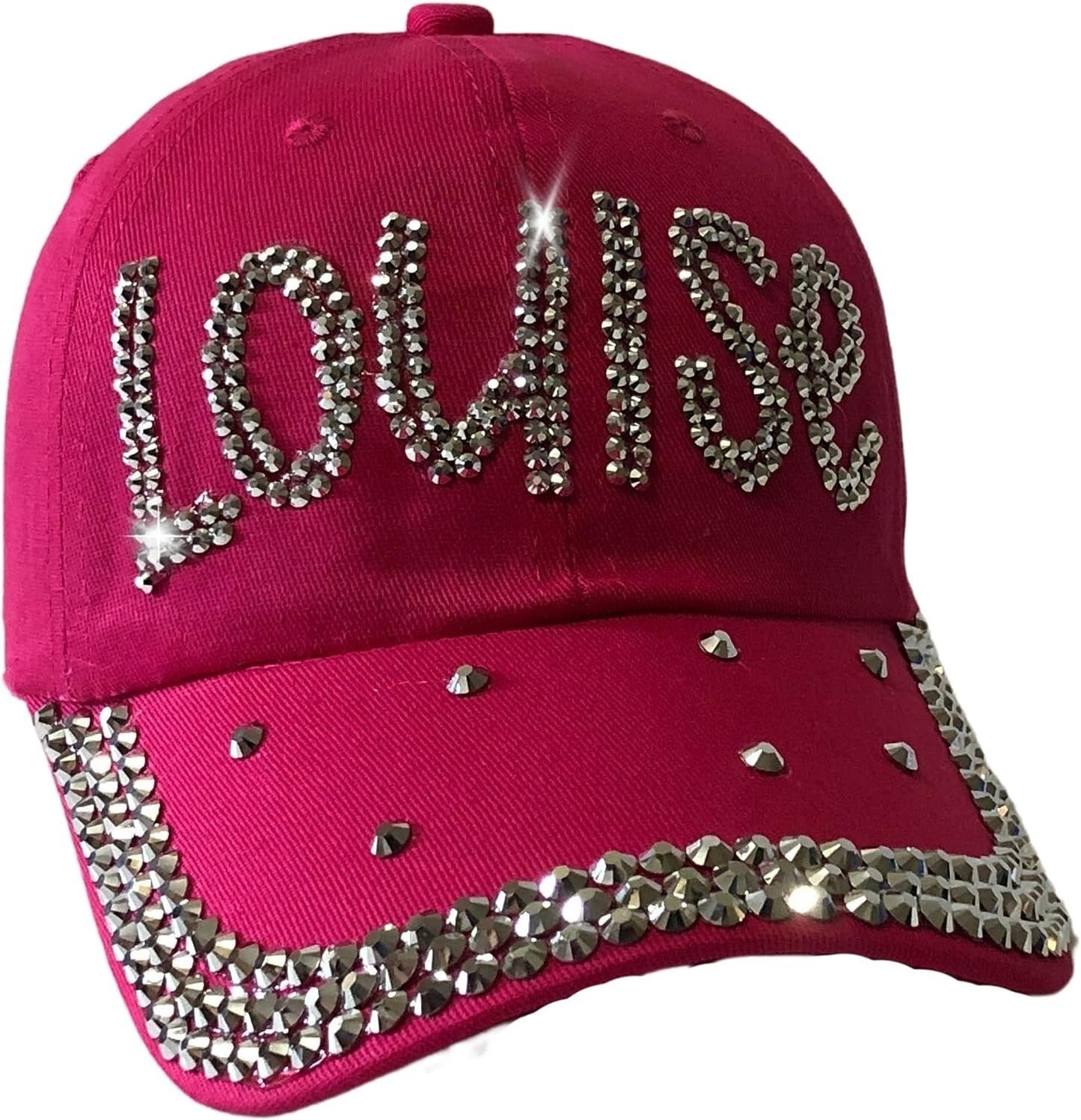 Popfizzy Bling Louise Hat for Women, Rhinestone Bestie Gifts for Women, Best Friend Apparel, for Women