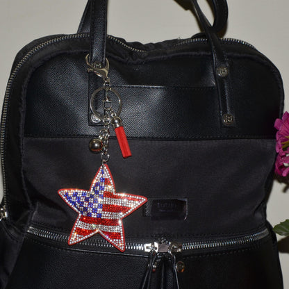 Popfizzy Ice Skating Keychain Accessories for Women and Girls, Backpack Ice Skate Key Chain, Handmade Rhinestone Purse Charms