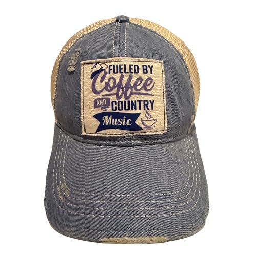 Popfizzy Coffee and Country Music Hat for Women and Men, Country Music Gift, Coffee Lover Gift