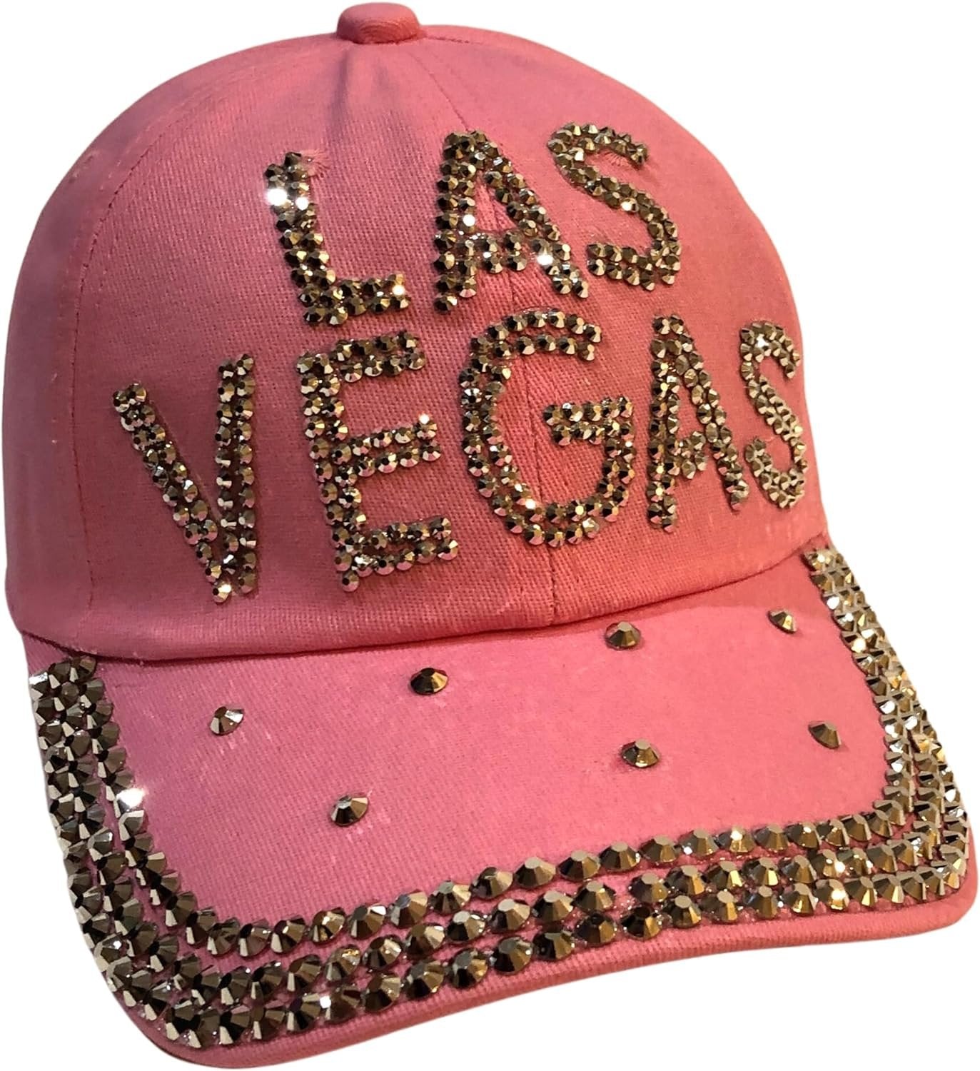 Popfizzy Rhinestone Las Vegas Ball Caps, Bling Bling Las Vegas Hat for Women, Las Vegas Souvenir, Bedazzled Las Vegas Gifts
