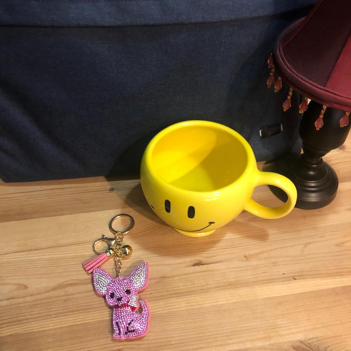 Popfizzy Bling Chihuahua Keychain for Women, Purse Bag Charm