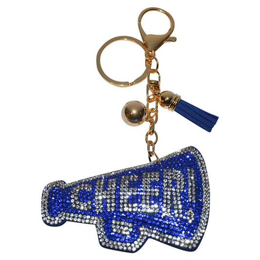 Popfizzy Blue Cheer Keychain for Women and Girls, Cheerleader Bag Charm