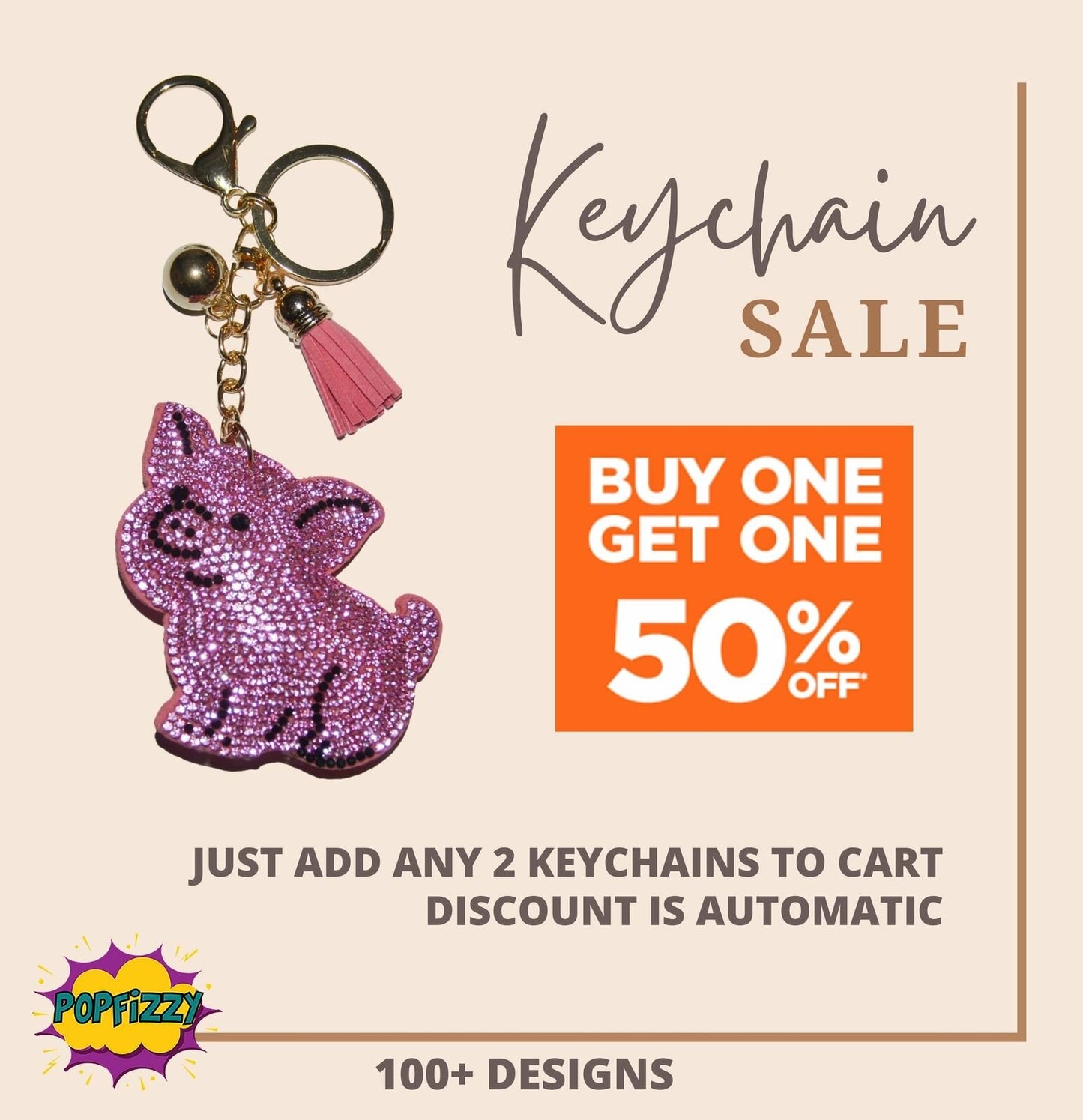 Yellow Duck Keychain for Women, Bling Purse Charms for Handbags, Girls Backpack Key Fob, Crystal Bag Charm Keyrings
