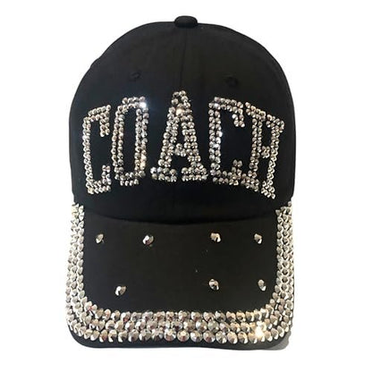 Rhinestone Coach Hat , Sparkle On, Cheer Boss!