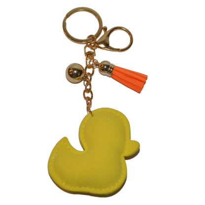 Yellow Duck Keychain for Women, Bling Purse Charms for Handbags, Girls Backpack Key Fob, Crystal Bag Charm Keyrings