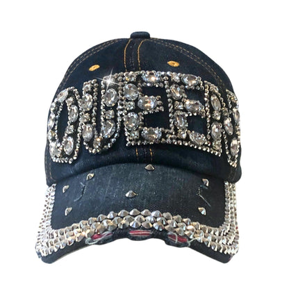 Popfizzy Queen Hats for Women, Bedazzled Queen Gifts, Bling Hats for Women, Sparkly Rhinestone Hat, Trendy Queen Accessories