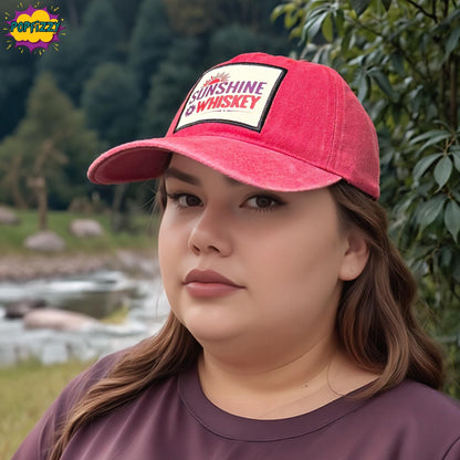 Popfizzy Sunshine and Whiskey Drinking Hat for Men and Women, Whiskey Drinker Gifts, Funny Alcohol Hats, Fun Adult Humor Caps