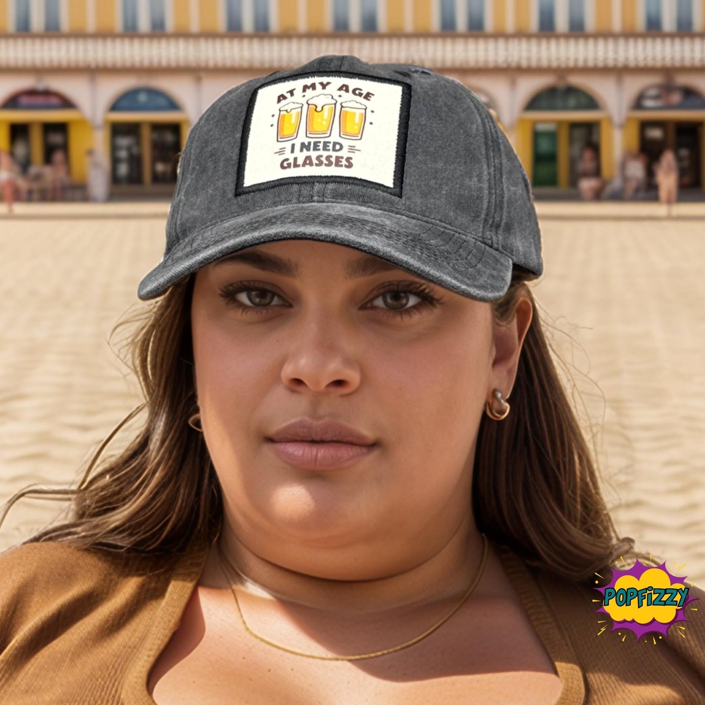 Popfizzy Beer Drinking Hat for Men and Women, Alcohol Gifts for Drinkers, Funny Beer Hat, Baseball Cap with Funny Sayings