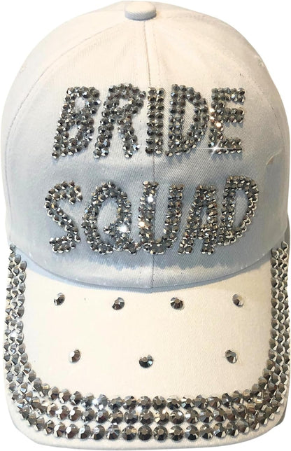 Popfizzy Bling Bride Squad Hat, Bachelorette Party Hats, Bridesmaids Gifts, Team Bride, Bride Tribe, Bachelorette Gifts