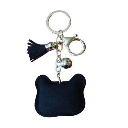 Popfizzy Bling Black Cat Keychain for Women, Cat Key Chains for Car Keys, Cat Keychain Accessories, Cat Gifts for Cat Lovers