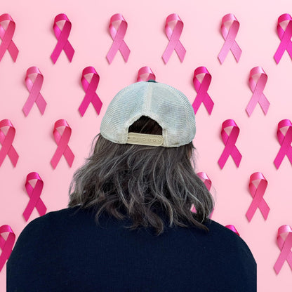 Popfizzy Breast Cancer Awareness Trucker Hat - Pink Ribbon Support