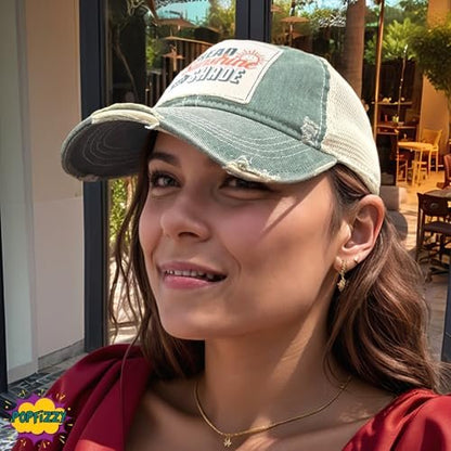 Popfizzy Spread Sunshine Not Shade Hat for Adults, Funny Vintage Trucker Hat, Positivity Baseball Cap, Gift for Women and Men