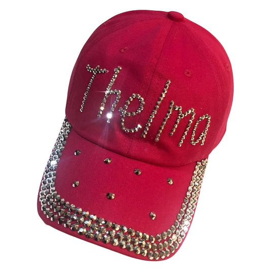 Popfizzy Thelma Hat for Women, Rhinestone Bestie Gifts for Women, Bling Best Friend Apparel, for Women