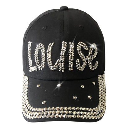 Popfizzy Bling Louise Hat for Women, Rhinestone Bestie Gifts for Women, Best Friend Apparel, for Women
