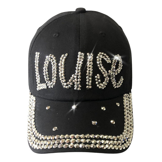 Popfizzy Bling Louise Hat for Women, Rhinestone Bestie Gifts for Women, Best Friend Apparel, for Women