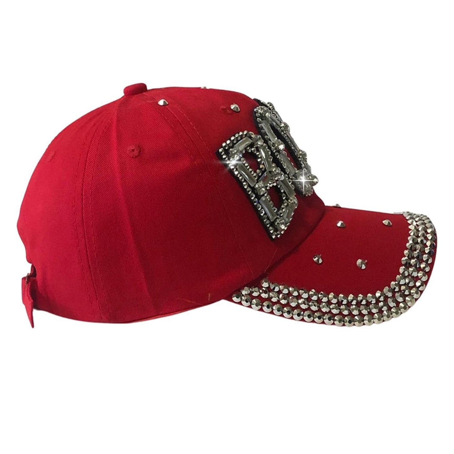 Popfizzy Bling Red Boss Baseball Cap for Women, Best Boss Gifts for Women, Rhinestone Boss Hat, Gifts for Boss Women