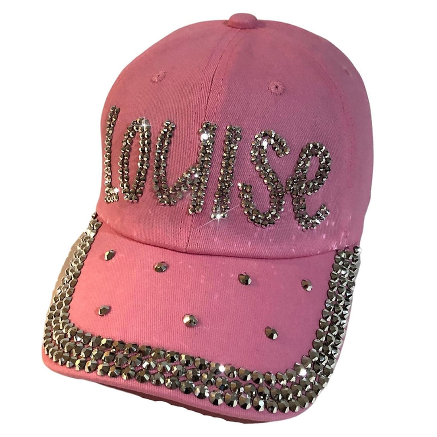 Popfizzy Bling Louise Hat for Women, Rhinestone Bestie Gifts for Women, Best Friend Apparel, for Women