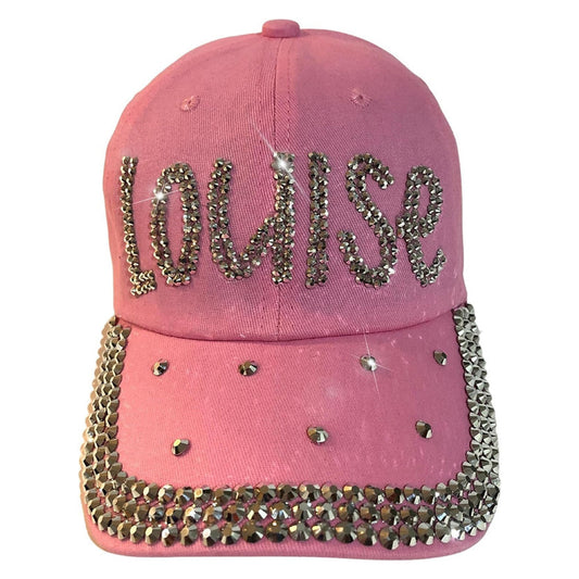 Popfizzy Bling Louise Hat for Women, Rhinestone Bestie Gifts for Women, Best Friend Apparel, for Women