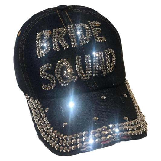 Popfizzy Bling Bride Squad Hat, Bachelorette Party Hats, Bridesmaids Gifts, Team Bride, Bride Tribe, Bachelorette Gifts